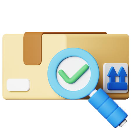 Paketinspektion  3D Icon