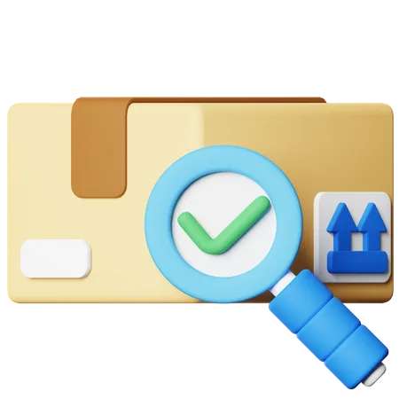 Paketinspektion  3D Icon