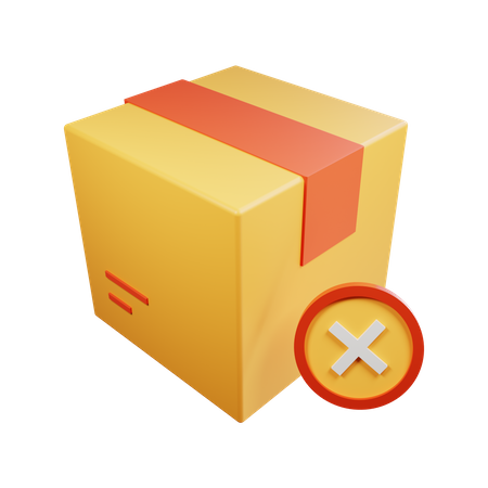 Paket löschen  3D Icon