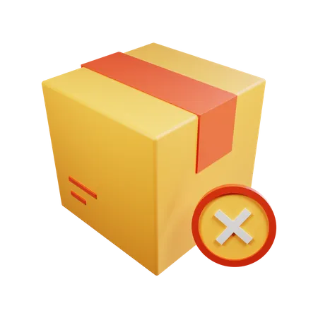 Paket löschen  3D Icon