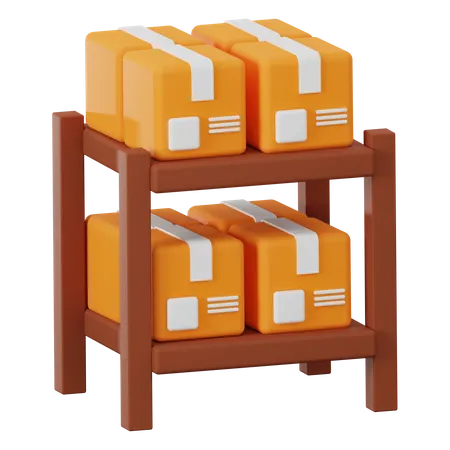 Paketständer  3D Icon