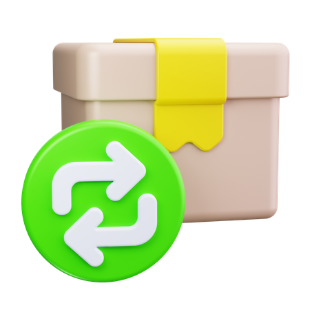 Paketrücksendung  3D Icon