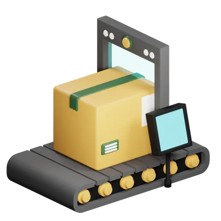 Paketscan  3D Icon