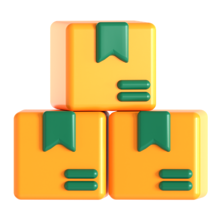 Paketstapel  3D Icon