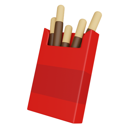 Paketbox in Pockybox  3D Icon