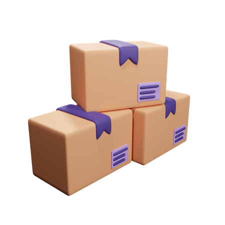 Pakete  3D Icon