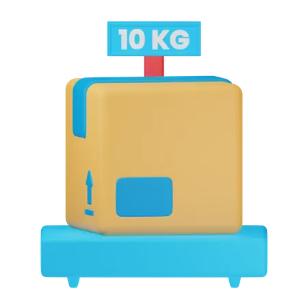 Paketgewicht  3D Icon