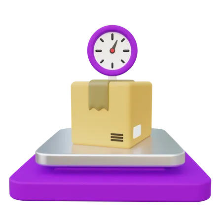 Paketgewichtsmessung  3D Icon
