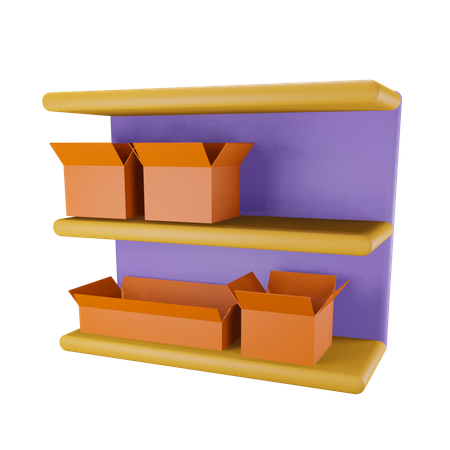 Paketlager  3D Illustration