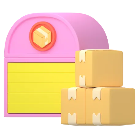 Paketlager  3D Icon