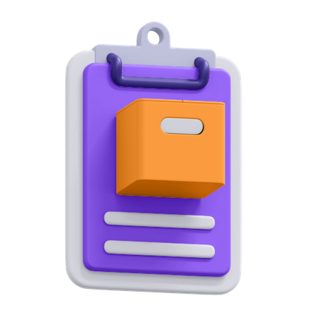 Paketliste  3D Icon