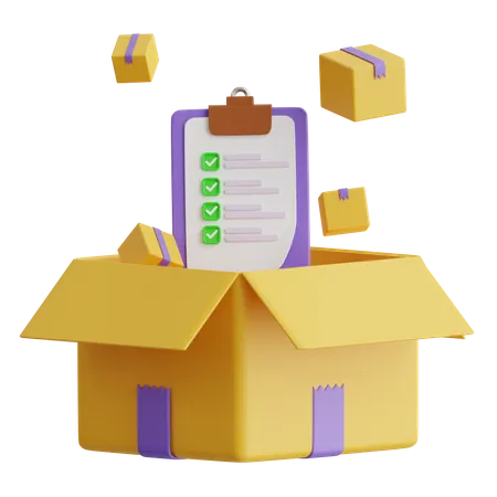 Paketliste  3D Icon