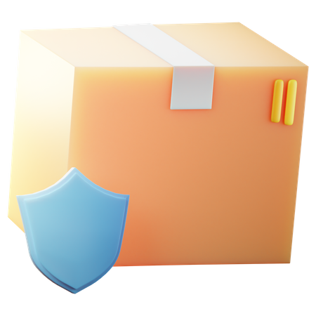 Paketschutz  3D Illustration