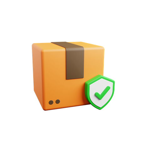 Paketschutz  3D Icon