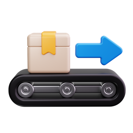 Paketsortierung  3D Icon