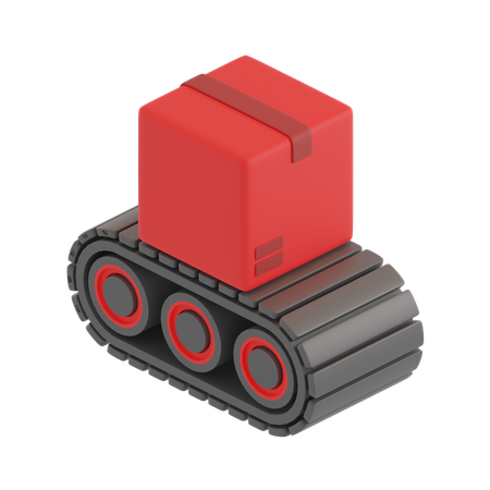 Paketsortierung  3D Icon