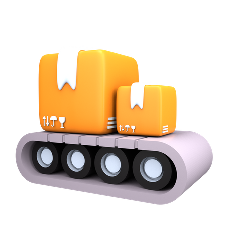 Paketsortierung  3D Icon