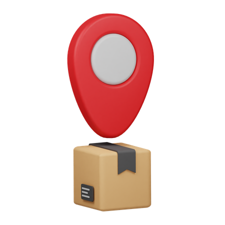 Paketstandort  3D Icon