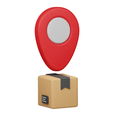 Paketstandort  3D Icon