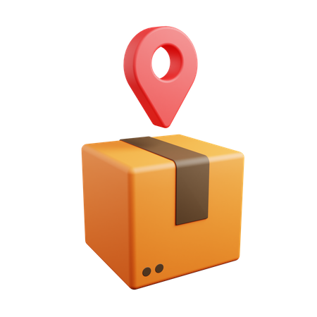 Paketstandort  3D Icon