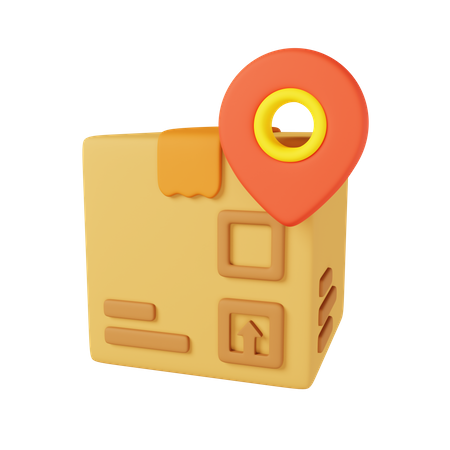 Paketstandort  3D Icon