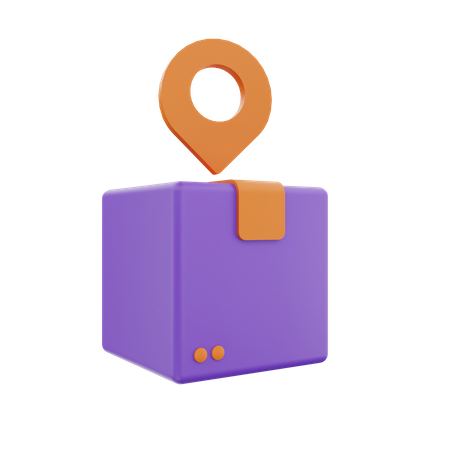 Paketstandort  3D Icon