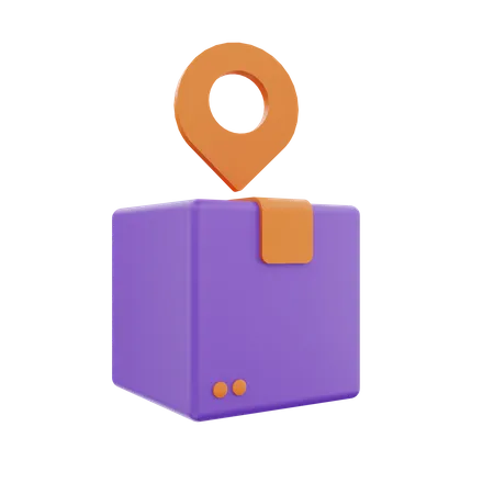 Paketstandort  3D Icon