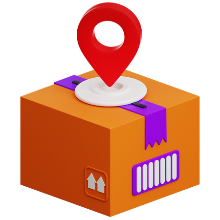 Paketstandort  3D Icon