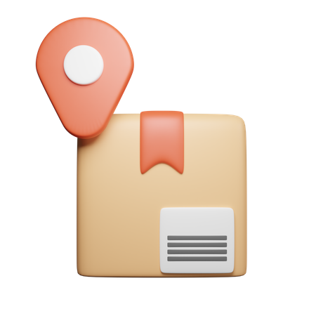 Paketstandort  3D Icon