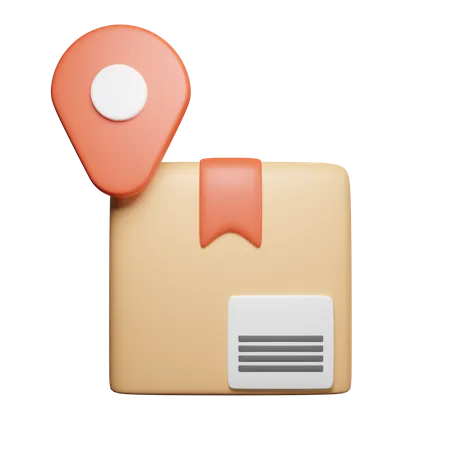 Paketstandort  3D Icon