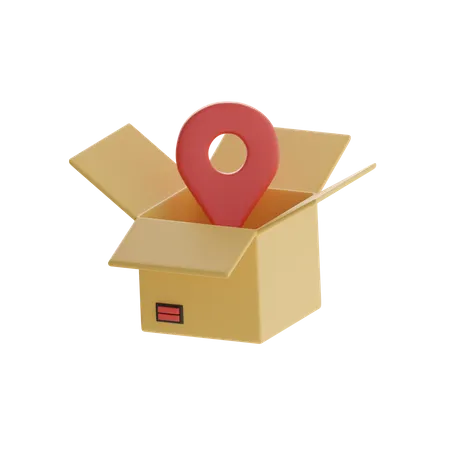 Paketstandort  3D Icon