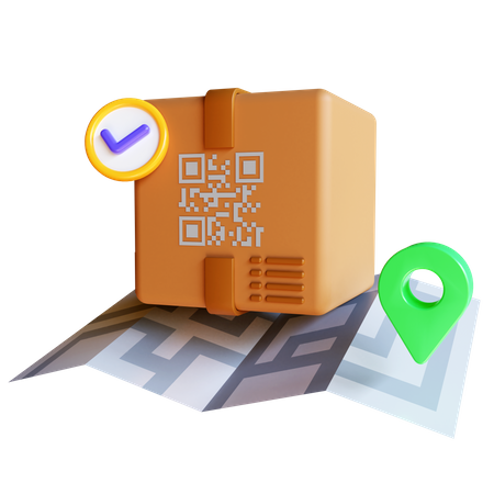 Paketstandort  3D Icon