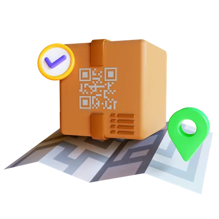 Paketstandort  3D Icon