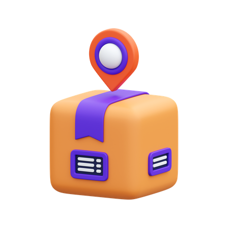 Paketstandort  3D Icon