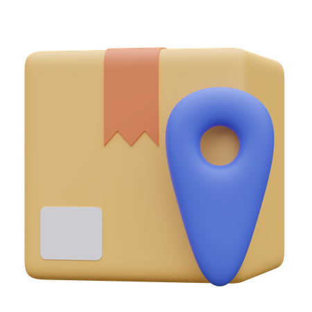 Paketstandort  3D Icon