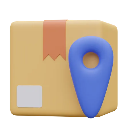 Paketstandort  3D Icon