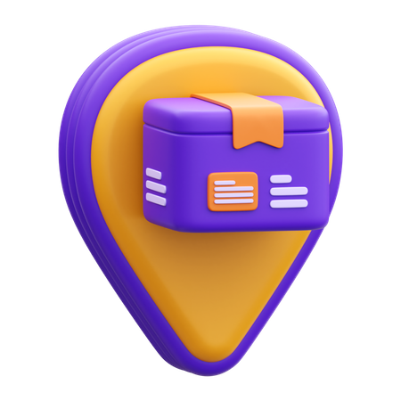 Paketstandort  3D Icon