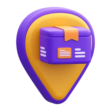 Paketstandort  3D Icon