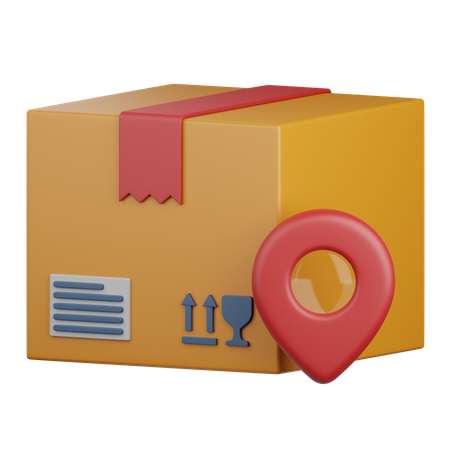 Paketstandort  3D Icon