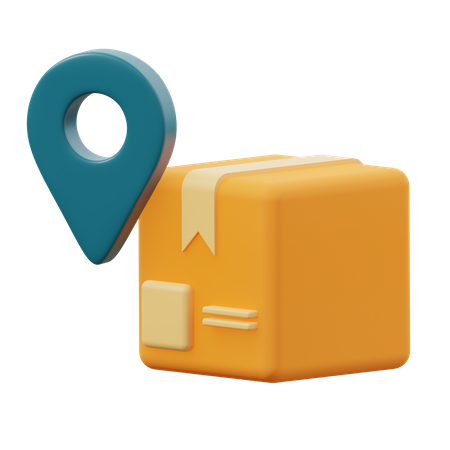 Paketstandort  3D Icon