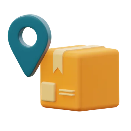 Paketstandort  3D Icon