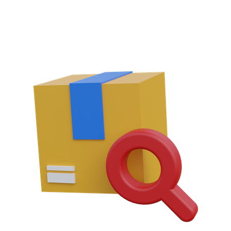 Paketsuche  3D Icon