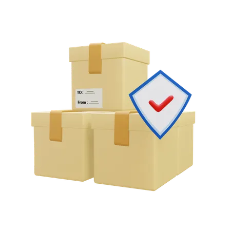 Paketversicherung  3D Icon