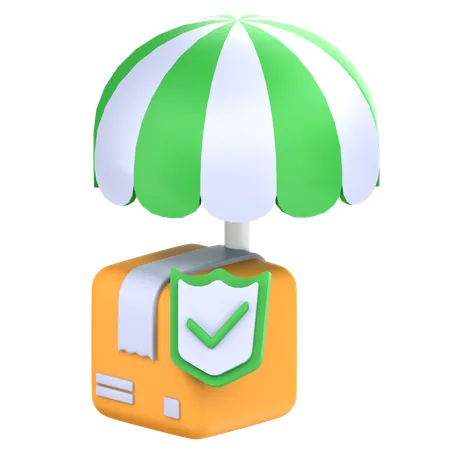 Paketversicherung  3D Icon