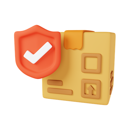 Paketversicherung  3D Icon