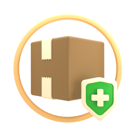 Paketversicherung  3D Icon