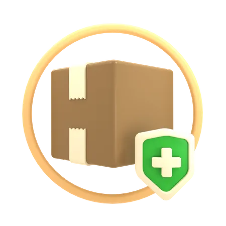 Paketversicherung  3D Icon