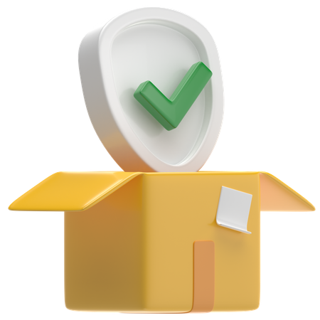 Paketversicherung  3D Icon