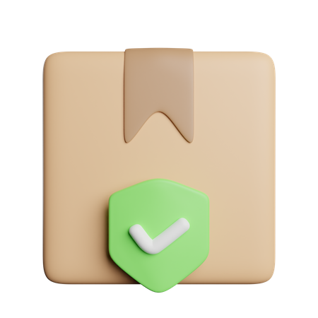 Paketversicherung  3D Icon