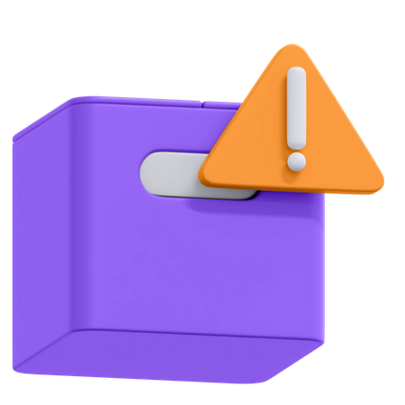 Paketwarnung  3D Icon